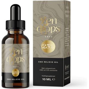 Eureleaf Zendrops - CBD Olie 25% - Full-Spectrum met Olijfolie - 10ml - Natuurlijke Vegan Hennepolie, Milder van Smaak