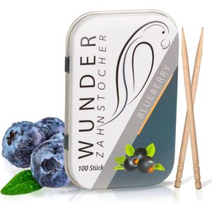 Wonder - Tandenstokers - Bosbes - Gearomatiseerde Tandenstokers - Suikervrij