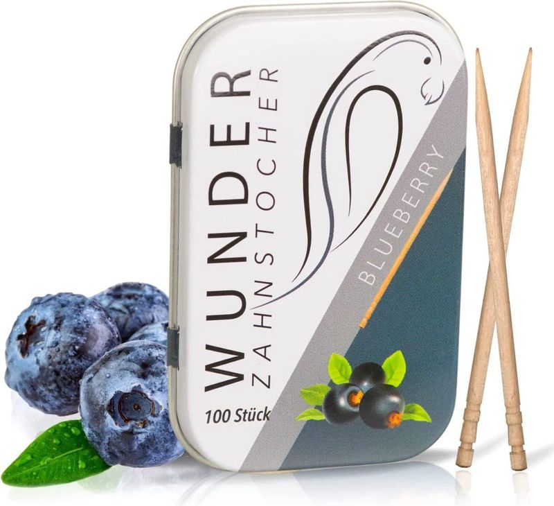 Wonder - Tandenstokers - Bosbes - Gearomatiseerde Tandenstokers - Suikervrij