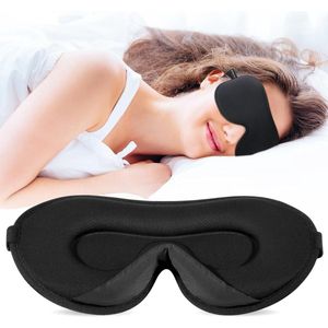 Ademend 3D-slaapmasker - volledige lichtblokkering - geschikt voor zijslapers