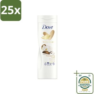 25 x Dove Body Love Bodylotion - Pampering Care - Vanille & Sheabutter - 400 ml - Grootverpakking - Bodylotion - Droge Huid - Sheabutter - Vanille - Hydraterende Crème