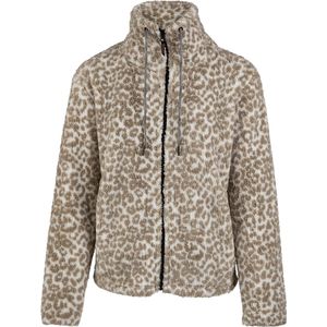 Brunotti Kyoto-Print Vrouwen Fleece | Luipaard Sneeuw