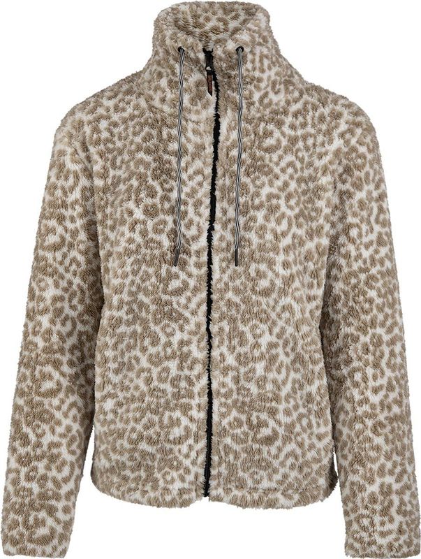 Brunotti Kyoto-Print Vrouwen Fleece | Luipaard Sneeuw