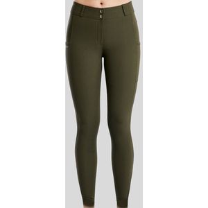 Montar Rijbroek Megan Full Grip Olijf - 40