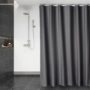 White-label® Douchegordijn Anti Schimmel - Gordijn voor Douchestang - Doucheset - 180x200cm - Donkergrijs