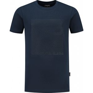 Ballin Amsterdam - Jongens Regular fit T-shirts Crewneck SS - Navy - Maat 10
