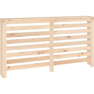 vidaXL Radiatorombouw - Massief Grenenhout - 153x19x84 cm Houten Radiatorombouw - Radiatorbescherming - Radiatordecoratie - Grenenhout Meubilair - Moderne Radiatoromranding