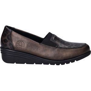 Rieker - Instappers - Bronskleurig - Kunstleer