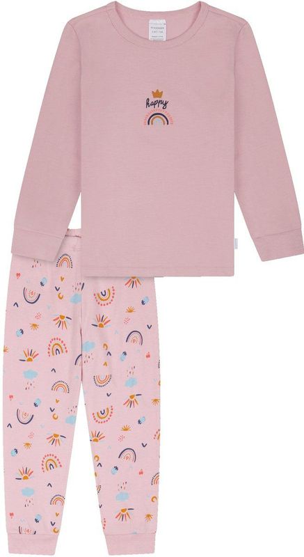 Schiesser - Pyjamaset - Paars - 100% Biologisch Katoen - Voor Meisjes