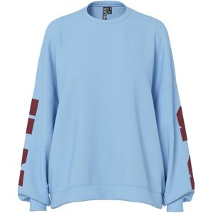 PIECES - PCFANY - Sweatshirt - Lichtblauw - Wijde Pasvorm