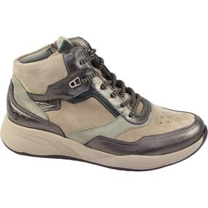 Durea 9778 - Sneaker - Brons/Seppia - Hoge Sneaker - Luxe Suède met Metallic Accenten