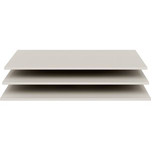 WOOOD Legplankenset tbv Gardarobekast Pure - MDF - Dust - 76x53x92