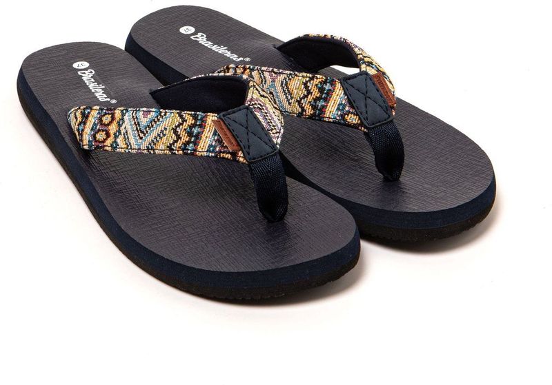 Brasileras - Inca Slippers - Blauw - Strand- en Zwembadslippers - Comfortabel Ontwerp
