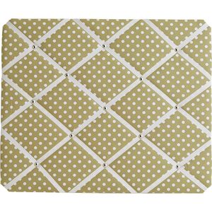 Grote 40x48cm Salie groene crème Stof Bedekte Vlekken Berichten Bord - Notice Boards Memo Boards