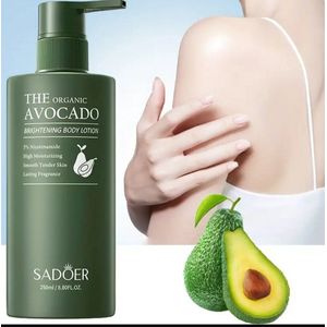 Bodylotion avocado brightening effect verzorgt verstevigd en verhelderd je huid bevat 5% niacinamide, 250ml grote lotion
