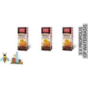 Cemil Efendi - 3 Stuks Propolis Bee Power 3x20 (.ml) | Op Waterbasis | High Quality Propolis | 3 Flesjes | 3 Producten voor 1 prijs | HALAL |