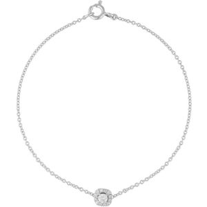 Orphelia AD-1027 - Armband - 18 Karaat Witgoud / Diamant 0.17 ct - 18 cm
