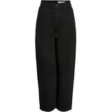 Noisy may Jeans Nmhazal Hw Barrel Jeans Vi606bl Noo 27036739 Black Dames Maat - W30 X L34
