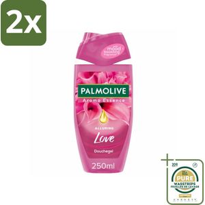 Palmolive Douchegel Aroma Essence Alluring Love 250 ml - Voordeelverpakking - 2 stuks - Alluring Love - Geur