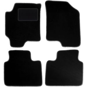 Zwarte velours vloermatten voor: Hyundai Elantra III sedan (2000-20006)
