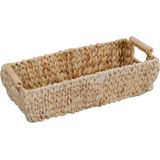 Opbergmand - Natuur - Waterhyacint - 13,5x43x19 cm - Handgrepen