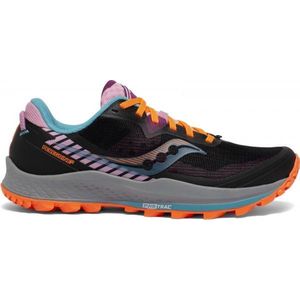 Saucony Peregrine 11 Dames - Sportschoenen - zwart/oranje - maat 38