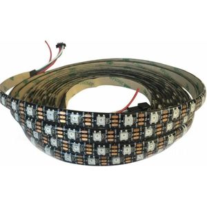 OTRONIC® RGB LED Strip WS2812B | 5m | 5V | 300 LEDS | IP65 | Zwart zonder controller