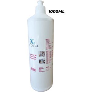 ULTRASOUND GEL 1000ml met aloe vera- Compatibel RF, HIFU en EMS LASER IPL Gel 1000ml | Diode Laser ontharing Gel | Gel NG Medical