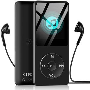 Ynkkvre - MP3-Speler met Bluetooth 4.2 - FM Radio - Dicatafoon - E-Book Functie - 32GB Opslag - 30 uur speeltijd