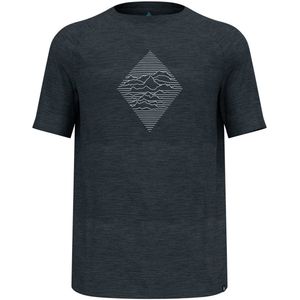 Odlo - Merinomix 130 - T-shirt - Zwart - Crew Neck - Korte Mouwen