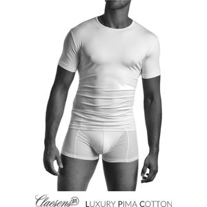 Claesen's - Premium Essentials - T-Shirt - Wit - R-Neck Pima