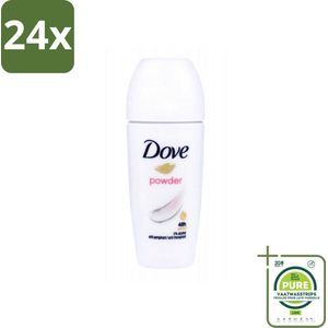 Dove - Deodorant Roller - Powder Soft - Zacht en Verzorgend - 50 ml - Voordeelverpakking - 24 stuks - Dove deodorant - Deodorant roller