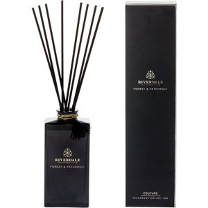 Riverdale - Boutique Geurstokjes Forest & Patchouli - 140ml - zwart Zwart