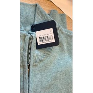 Boston Brothers trui - heren trui 9494 - groen - korte rits - maat M