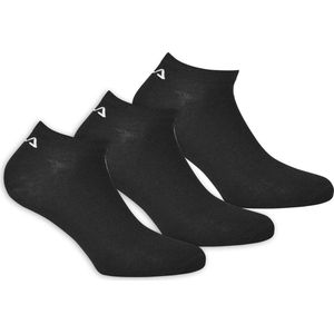 Fila - Invisible Socks 3-Pack - Sneakersokken - 35-38 - Zwart