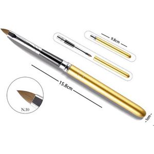 Embeauty Acryl Penselen #10 - Nagel kwasten - Nail Art Brush - Penseel voor Nagel Gel
