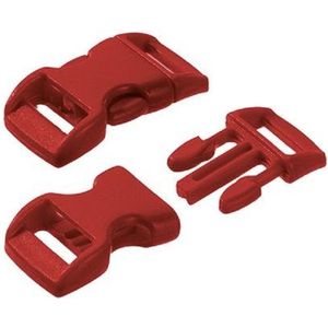 Paracord Sluiting - Klik Sluiting - Donker Rood - 11/14 - 10 Stuks