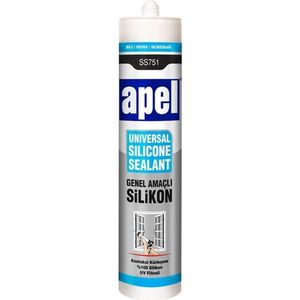 Apel Universele Siliconenkit Koker | Transparant |250 ml/280 gr | Glas Installatie | Tegel | Sanitair | Raam |2 stuck