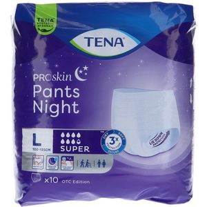 TENA Proskin Pants Night Super - Large- 5 x 10 stuks voordeelverpakking