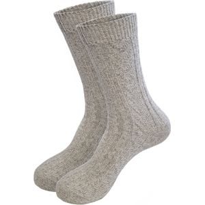 Calzera Noorse Sokken - 4 Paar - Wollen Sokken - Dames en Heren - Voordeelverpakking - Warme sokken - Winter sokken - Noorse Kousen - Nordic Socks - Scandinavische Sokken - Maat 40-46