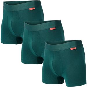 Undiemeister Boxershort Heren - Misty Forest (Groen) - 3-Pack - Mellowood Tencel - Ademend, Anti-Bacterieel & Naadloos Ondergoed - Premium Onderbroeken Heren - Maat S