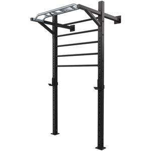 Toorx Professional LDX-5000 Wallbar - Staal - Wandrek - 5 Sporten - met J-hooks en Optrekstang
