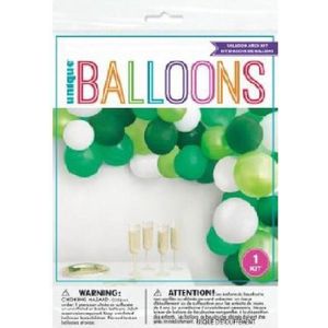 Ballonnenboog kit groen-wit | 40 ballonnen