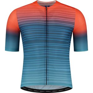 Rogelli Surf Fietsshirt - Korte Mouwen - Heren - Blauw, Oranje - Maat 3XL