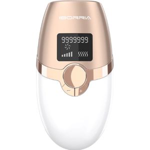 IBORRIA T4 Compact IPL Laser Ontharingsapparaat – Laser Ontharing – IPL Ontharingsapparaten – Hair Removal – Pijnloos – Voor Hele Lichaam - Champagne Goud