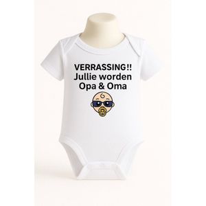 Romper - Zwangerschapsaankondiging - Opa & Oma worden - 100% Biologisch Katoen