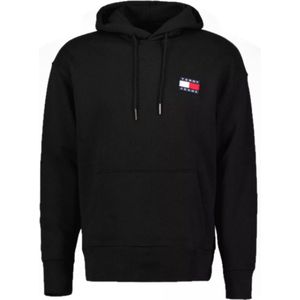 Tommy Jeans Badge Hoodie, zwart- Maat XL -