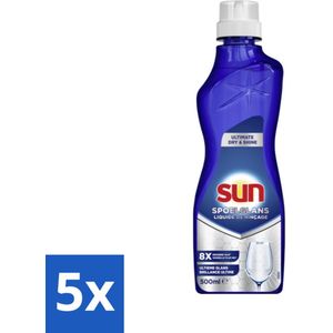 Sun - Spoelglansmiddel - Dry & Shine - 500 ml - Bulkverpakking - 5 stuks