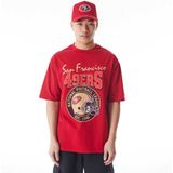 New Era - NFL Helmet Grphc - T-shirt - Rood - Oversized