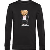 Heren Sweaters met Ballin Est. 2013 Bear Tracksuit Sweater Print - Zwart - Maat S